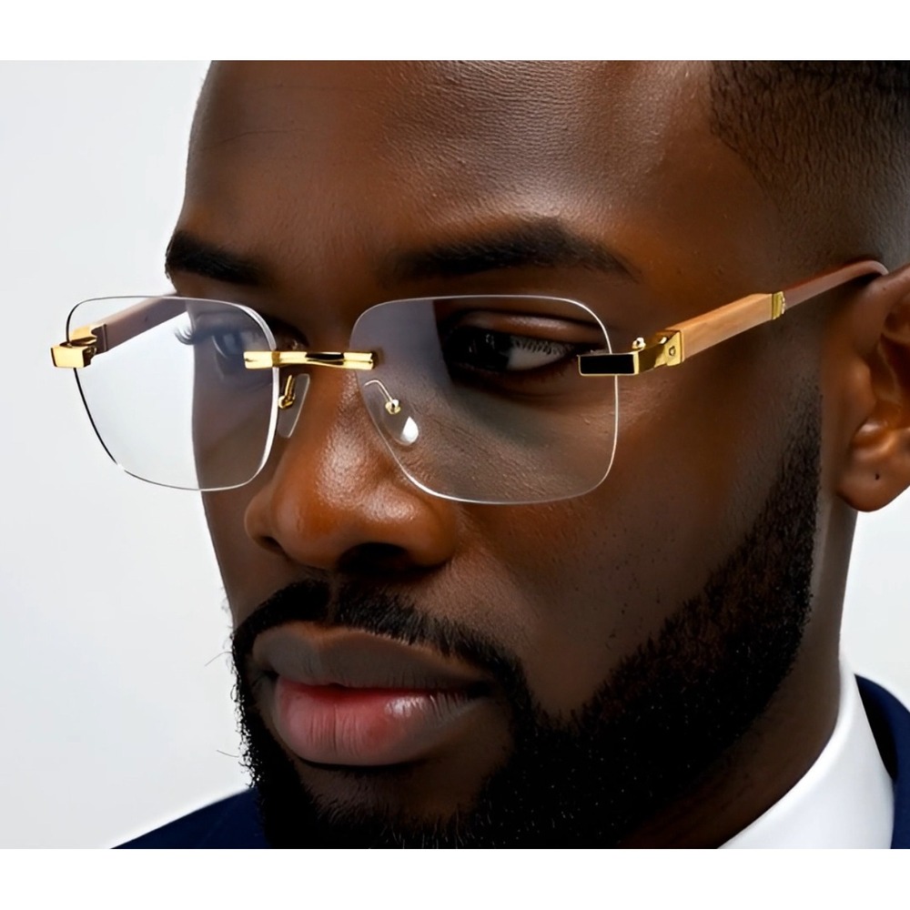 Sunglasses Fashion Men Gold Hip Hop Clear Lenses Male Shades Street Gangster New